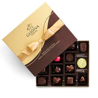Godiva -Dark Chocolate Gift Box, Gold Ribbon, 15 pc. #6124694