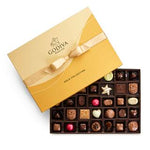 Godiva- Assorted Chocolate Gold Gift Box, Gold Ribbon, 36 pc. # 6145010
