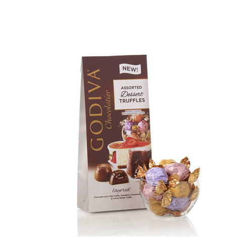 Godiva - Wrapped Assorted Chocolate Dessert Truffles, Large Bag, 19 pc. #6124706