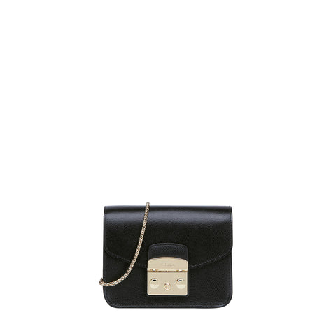 FURLA METROPOLIS Mini Crossbody Onyx # 6136787