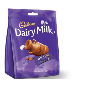 Cadbury Dairy Milk Chunks Bag 200g #6099187
