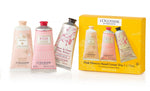 Pink Flowers Hand Cream Trio