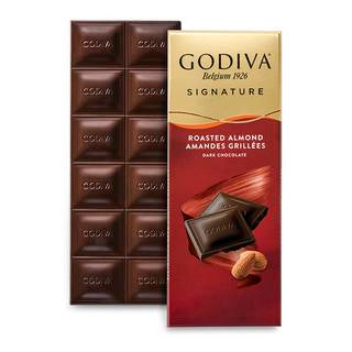 Godiva- Signature Roasted Almond Dark Chocolate Bar # 6128667
