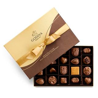 Godiva- Milk Chocolate Gift Box, Gold Ribbon, 22 pc. # 6145012