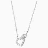 Swarovski - Lovely Necklace, White, Rhodium plated #6135828