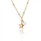 Majorica - Gold Plated Rockstar Necklace #6143025