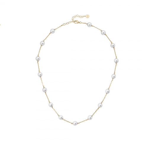 Majorica - Yellow Gold Illusion Necklace #6136456