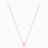 Swarovski - Stone Round Ring, Pink, Rose-gold tone plated #6132485