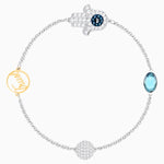 Swarovski - Remix Collection Hamsa Hand Strand, Blue, Mixed metal finish #6135849